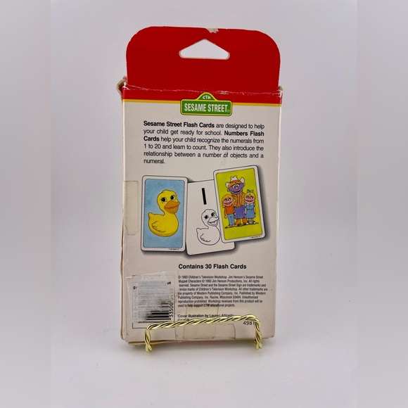 Vintage, Numbers Flash Cards - Sesame Street, Featuring Jim Henson's Muppets - Picture 2 of 5